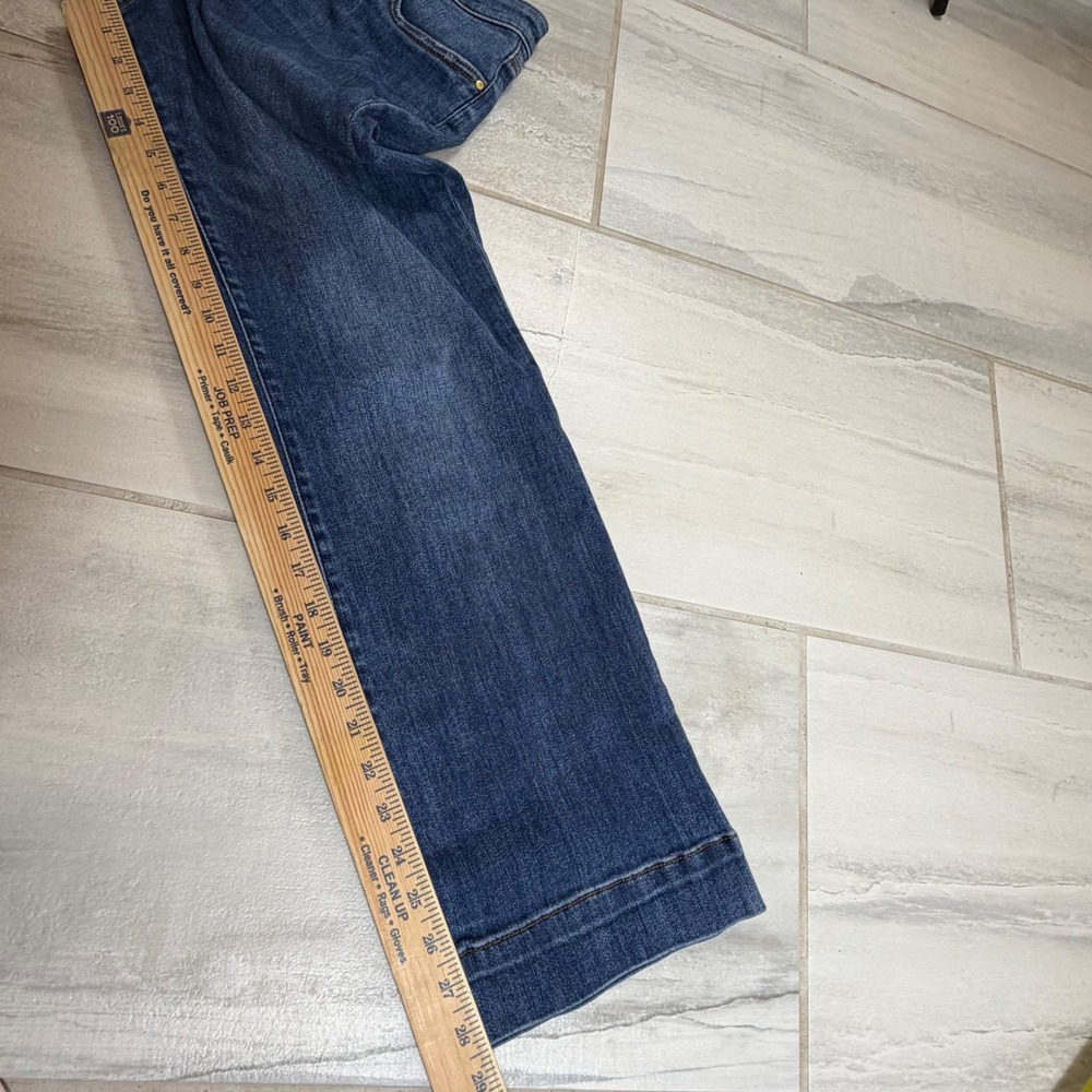 Kut from the Kloth Kelsey Fab Ab Ankle Flare Jeans High Rise Blue Size 8 - Picture 6 of 8